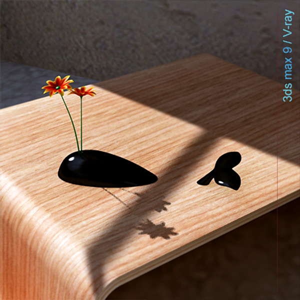 3d alessandro flowers whale vase - Whale vase by lajhar